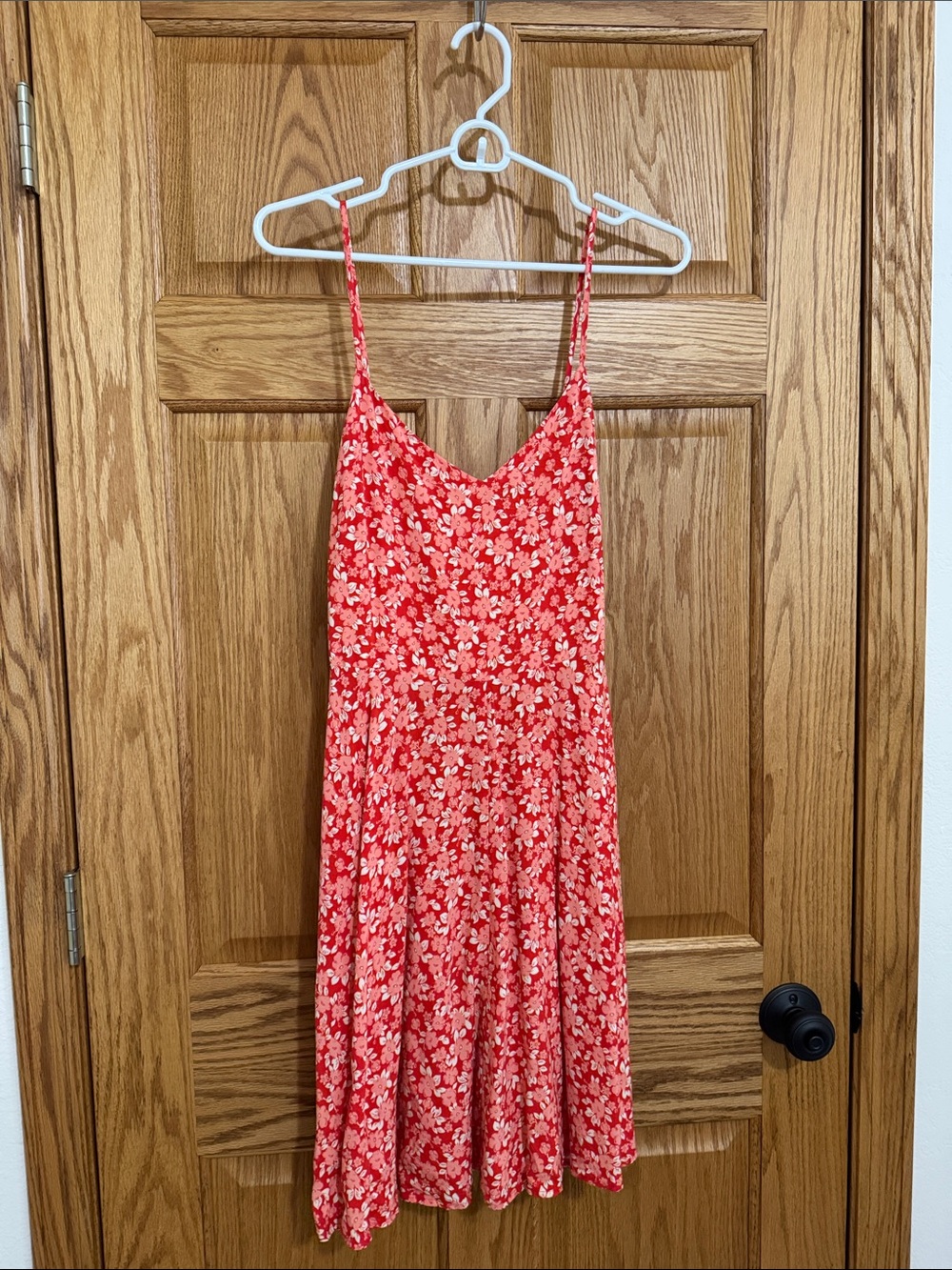 GAP Red Floral Midi Dress